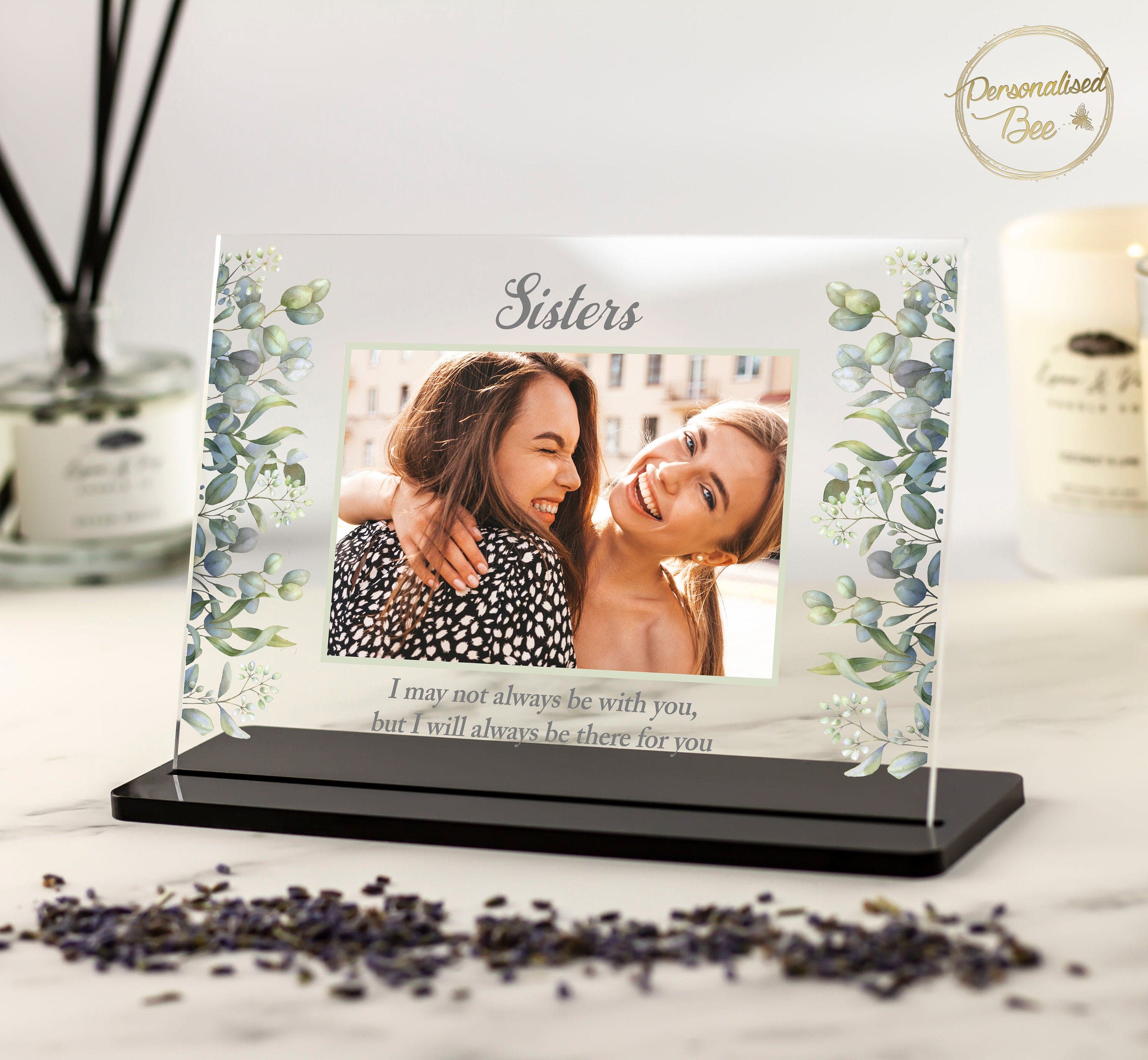 Sister Birthday gift, Personalised Photo Gifts for Sister, Birthday Sister Gift, Christmas Gift for Sister, Photo Frame Acrylic Photo Plaque