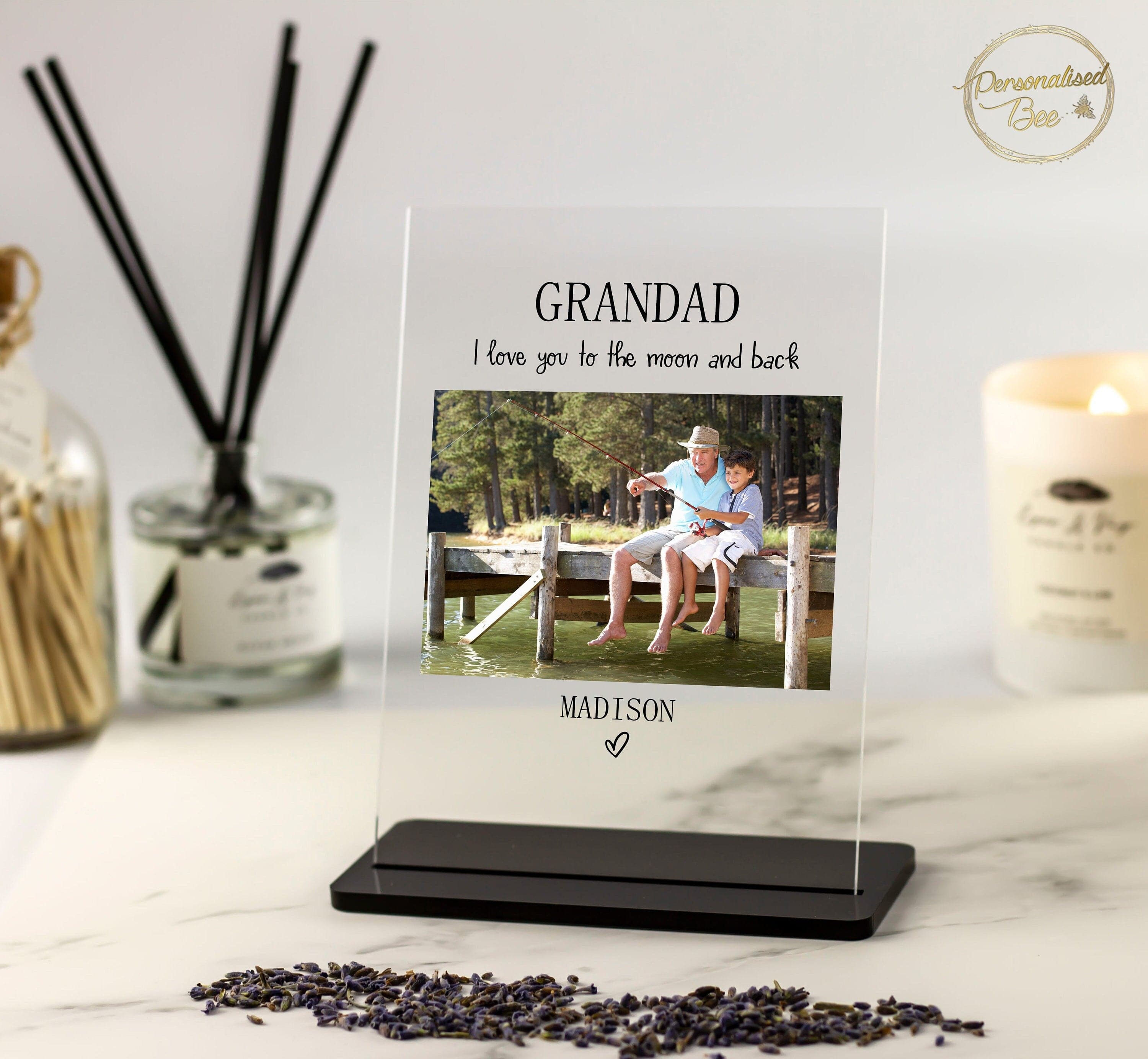 Grandad Gift, Photo Gift for Grandad, Birthday Gift For Grandad, Christmas Gift for Grandad, Photo Keepsake Gift, Acrylic Photo Plaque