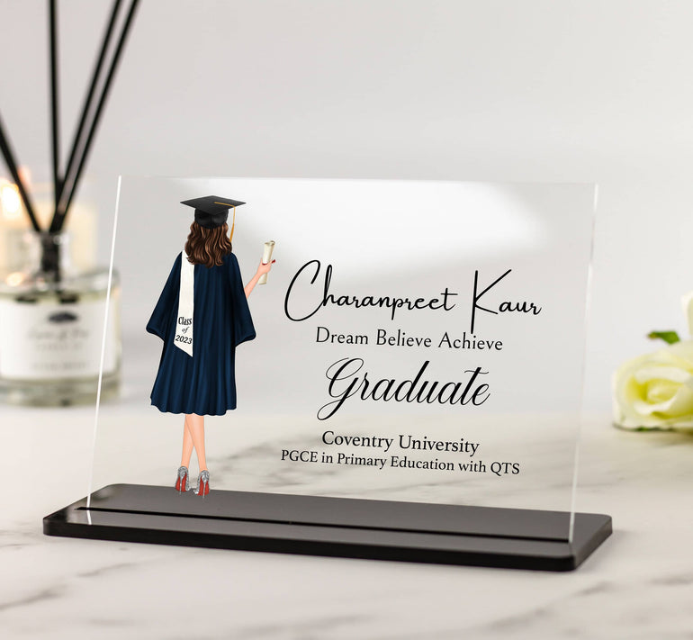 Graduation Gifts, Personalised Graduation gift for Friend, Graduation 2023 Gift, Custom Graduation Keepsake, Graduation Acrylic Plaque