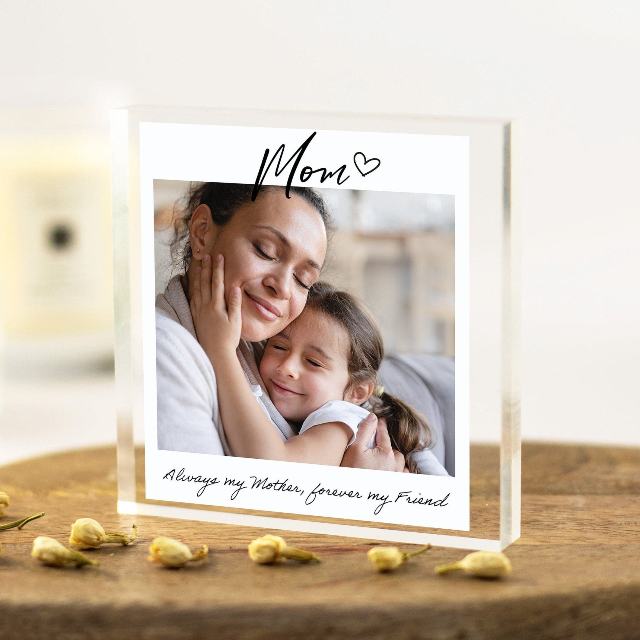 Gift for Mom, Gift for Mum, Mothers Day Gift, Gift from Daughter, Gift from Son, Photo Gift for Mother, Acrylic photo block