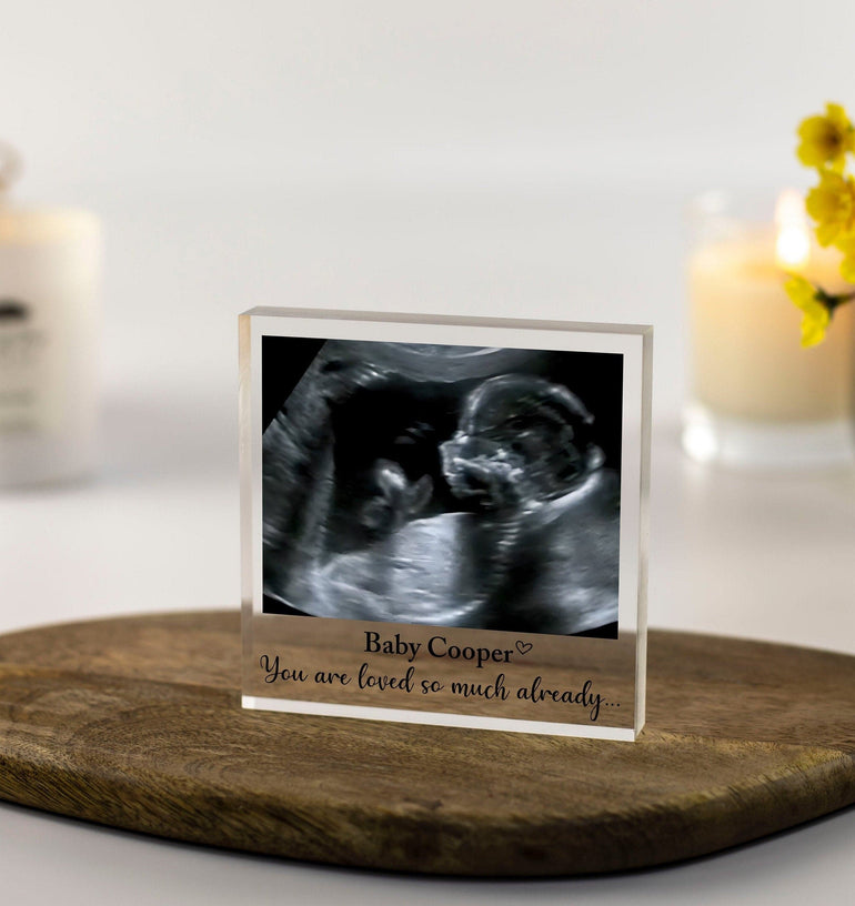 Pregnancy Scan Photo Frame, Baby Scan, Baby Shower Gift, Grandparents to be Gift, Ultrasound Pregnancy Scan Print, Pregnancy Announcement