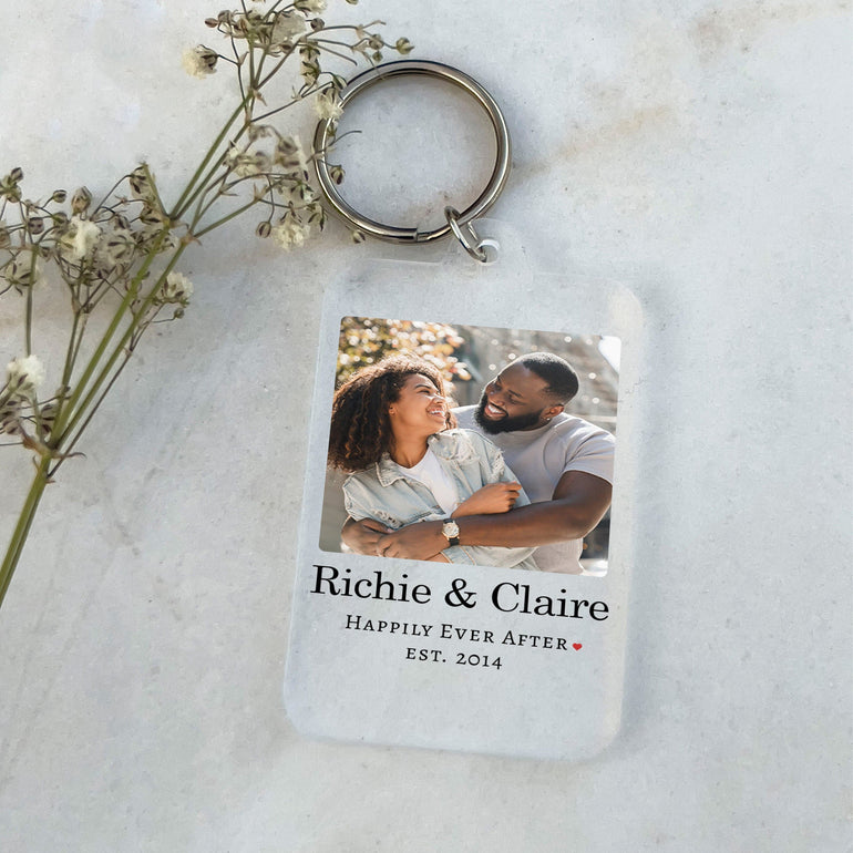 Personalised Photo Keyring, Custom Keychain, Personalised Keyrings Anniversary Gift Boyfriend Girlfriend Wife Husband Wedding Christmas Gift