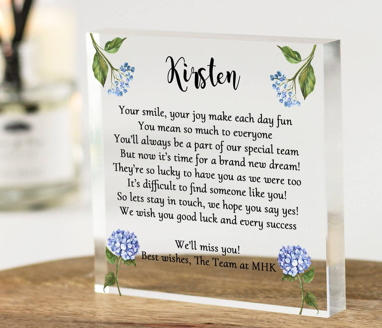 New Job Gift, Good Luck Gift for Coworker, Leaving Job Gifts, Work Colleague Goodbye Gift, Personalised Appreciation Thank you Gift for Her