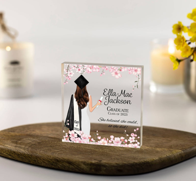Personalised Graduation Gift, Graduation Plaque, Graduation Gift for Her, Graduation Gift for Daughter, Law, PHD, Nurse Medical Graduation