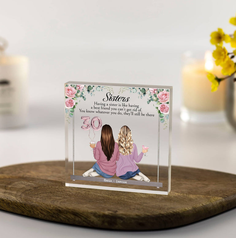 Sister Birthday Gift, 30th birthday sister gift,Christmas Gift for Sister