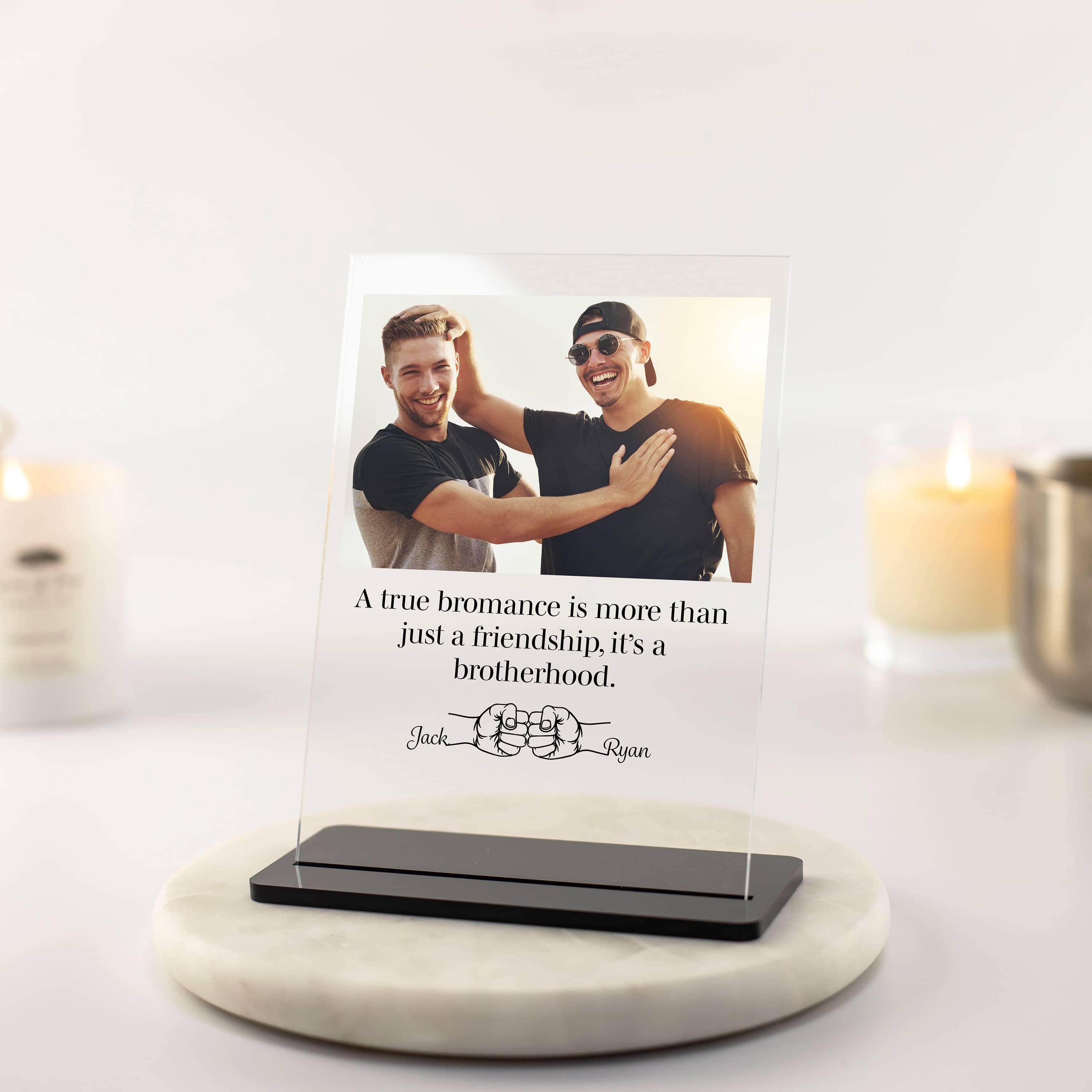 Male best friends photo frame Bro gift photo gift best friends gift for men best gifts for man