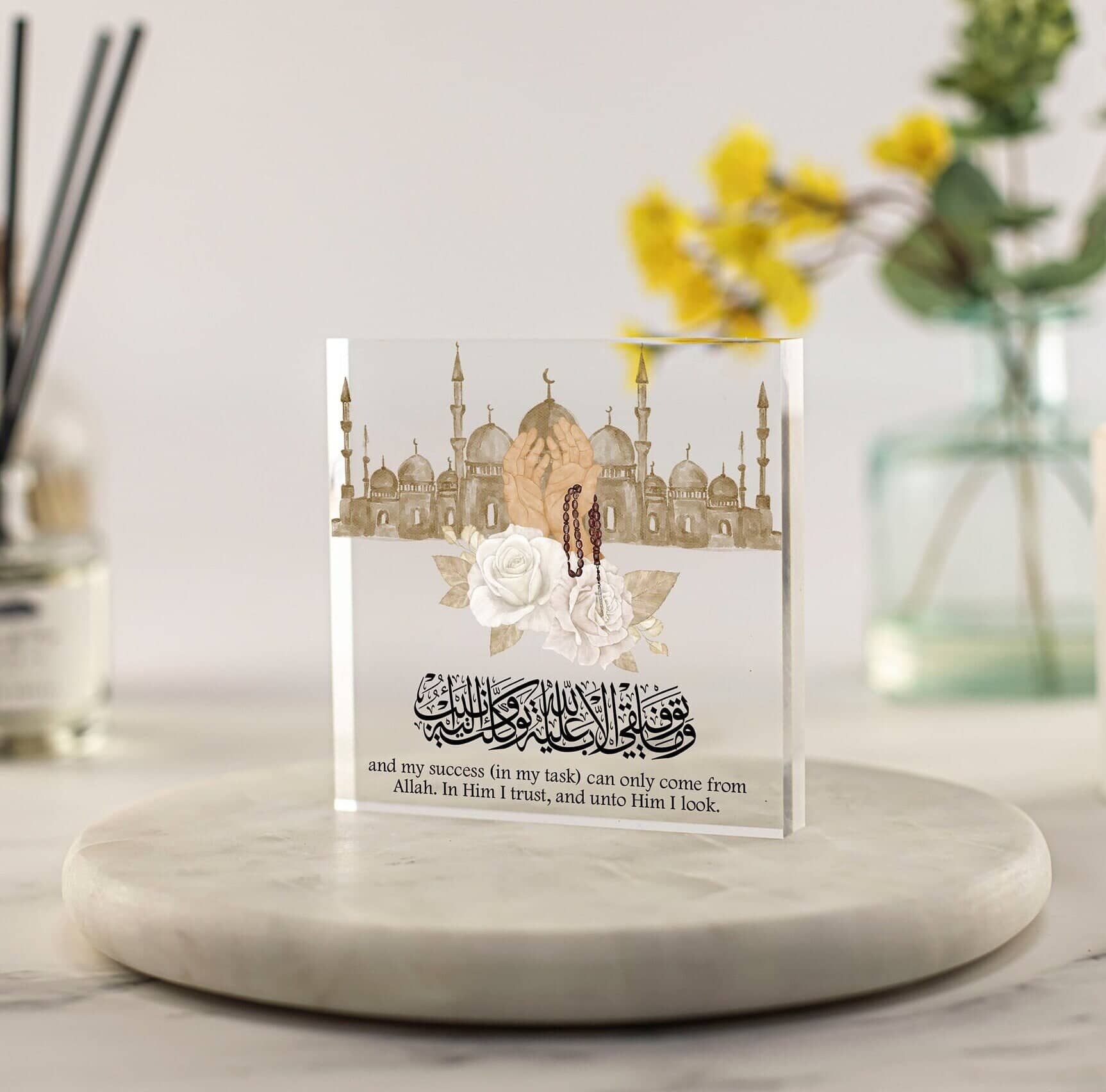 islamic gifts family couple eid gift umrah mubarak kaaba gifts muslim housewarming acrylic plaque